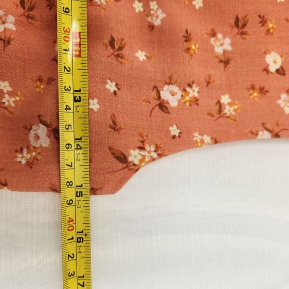 Ellisworth & Ivey Dress Womens S Coral Floral Maxi Front Button Cottagecore Boho - Picture 9 of 16